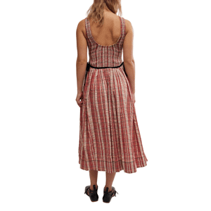 Free People Nightingale Plaid Midi Dress